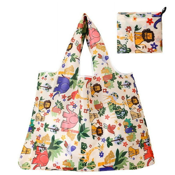 1 Pack Oxford Cloth Folding Shopping Bag Thickened 210D Large Portable Storage Bag Large Capacity Supermarket Shopping Bag for Women Wife Mom