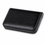 PU Leather Business Card Holder Wallet, Magnetic Closure Name Card Case, Slim Card Organizer for Business Cards, Credit Cards & ID, TIKA