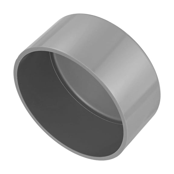 1-Pack Pipe End Cap Fitting, 6 Inch Furniture Grade Pipe End Cap Plug for DIY Garden Shelf [Gray]