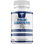1 Pack Pain Absolve Rx - Dietary Supplement for Focus, Memory, Clarity, Energy, Improved Sleep, Calm and Relax Mind - Advanced Formula for Overall Wellness - 60 Capsules