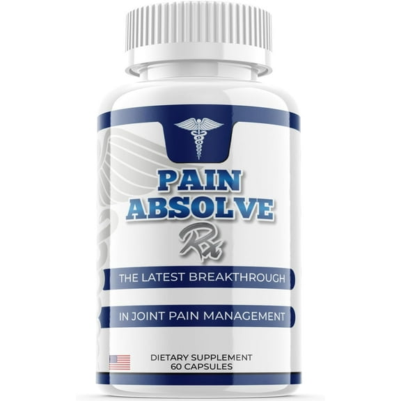 (1 Pack) Pain Absolve Rx - Dietary Supplement for Focus, Memory, Clarity, Energy, Improved Sleep, Calm and Relax Mind - Advanced Formula for Overall Wellness - 60 Capsules