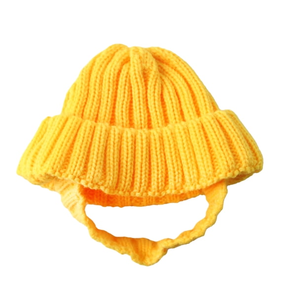 (1 Pack)Pet Knit Hat - Soft Cap for Small Dogs & Cats, Winter Warmth Costume for Photo Shoots, Outdoor Playing