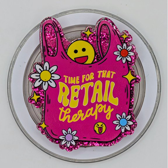 1 Pack Phone or E-Reader Grip - Retail Therapy