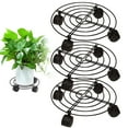 thumbnail image 1 of 1 Pack Plant Caddy with Wheels Heavy Duty 12 Inches Metal Plant Stand on Wheels Plant dolly Rolling Plant Stand Plant Roller with Casters for Indoor and Outdoor, 1 of 9