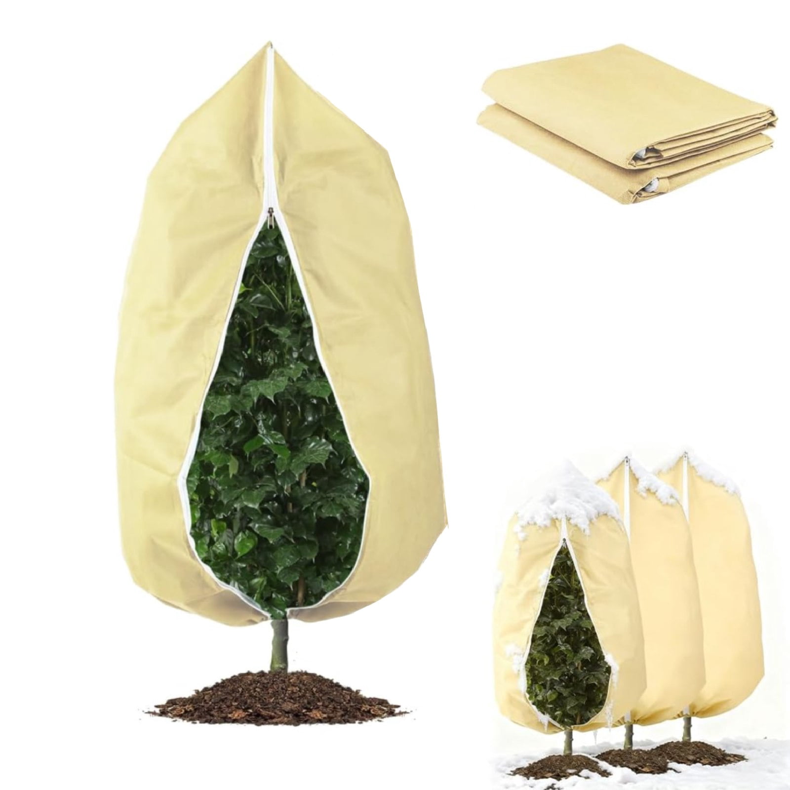 1-Pack Plant Covers Freeze Protection, Round Frost Blankets for Outdoor ...