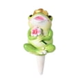 thumbnail image 1 of 1 Pack Plant Watering Devices, Frog Shape Resin Watering Spikes, Vacation Self Watering Planter Insert, Automatic Plant Waterer for Indoor Outdoor Plants ,5.91 in., 1 of 6