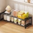 thumbnail image 1 of 1‑Pack Plastic 2 Tier Under‑Bed Shoe Rack, Space‑Saving Shoe Storage Organizer, Ventilated Shoe Shelf for Bedroom Closet Entryway Dorm Garage, Black, S, 1 of 5