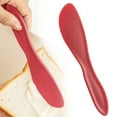 thumbnail image 1 of 1 Pack Plastic Butter Spreader, Multi Purpose Plastic Butter Spreader Knives, Kitchen Frosting Knives for Soft Cheese Butter Cream Icing, Sandwich Spreader Knife for Charcuterie Board Red, 1 of 9