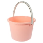 1 Pack Plastic Cleaning Bucket for Household Use, Round Shape, Assorted Colors, and Lightweight