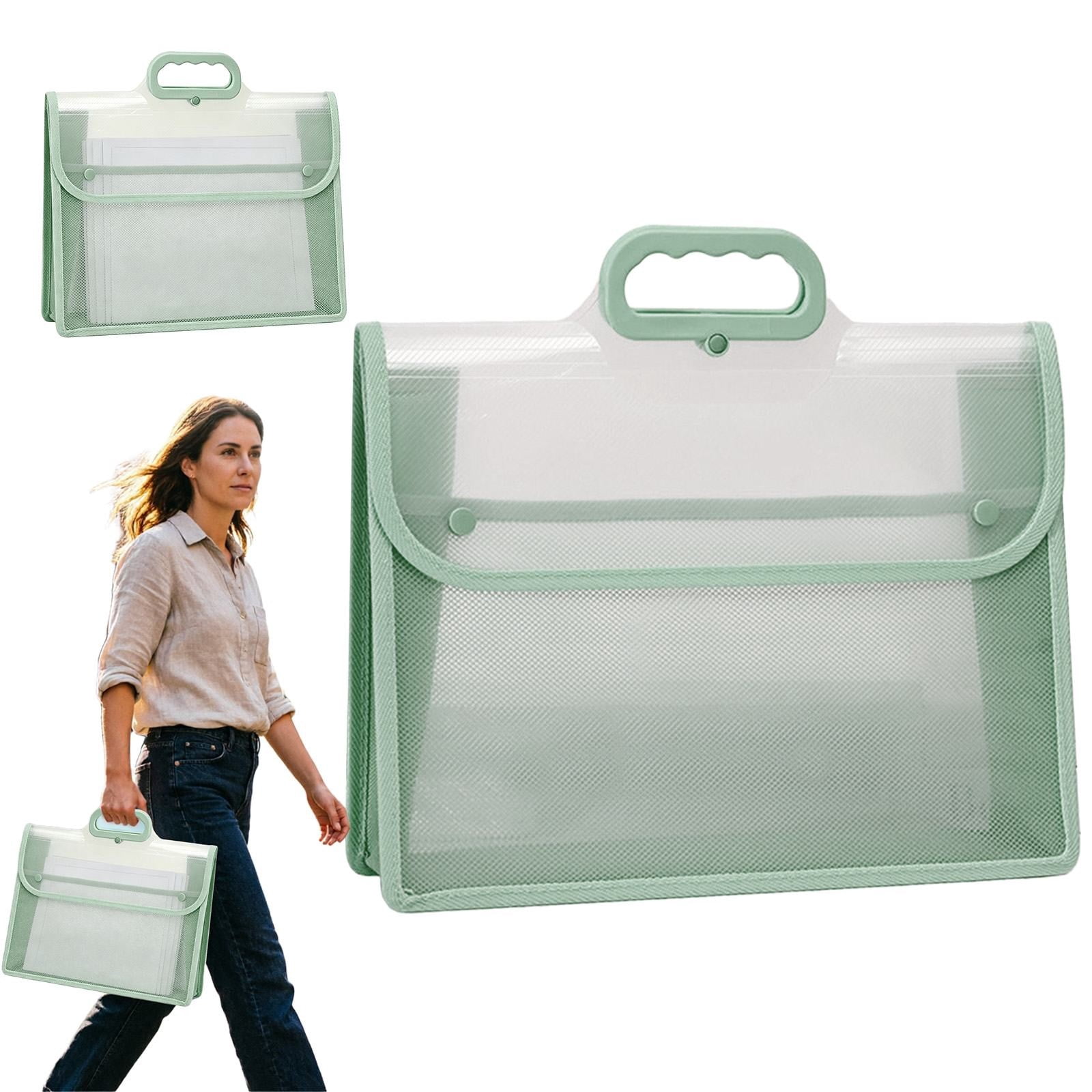 1 Pack Plastic Expanding File Folder, Folders for Documents with Snap ...