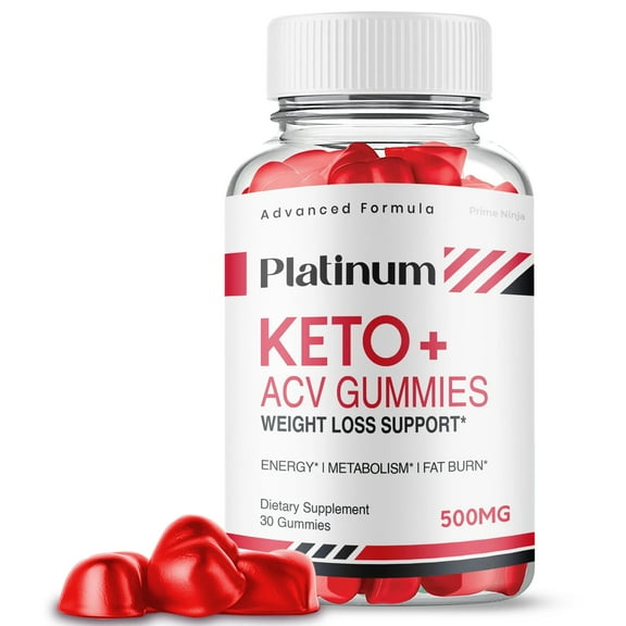 (1 Pack) Platinum Keto ACV Gummies, Platinum Keto Gummies, Platinum Gummies Official Keto Gummy Dietary Supplement