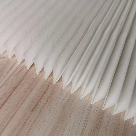 1 Pack Pleated Fabric Blind Light Filtering Shade Instant Stick on Blinds for Window Privacy Protection, Quick Fix and Easy to Install, with 2 Clips