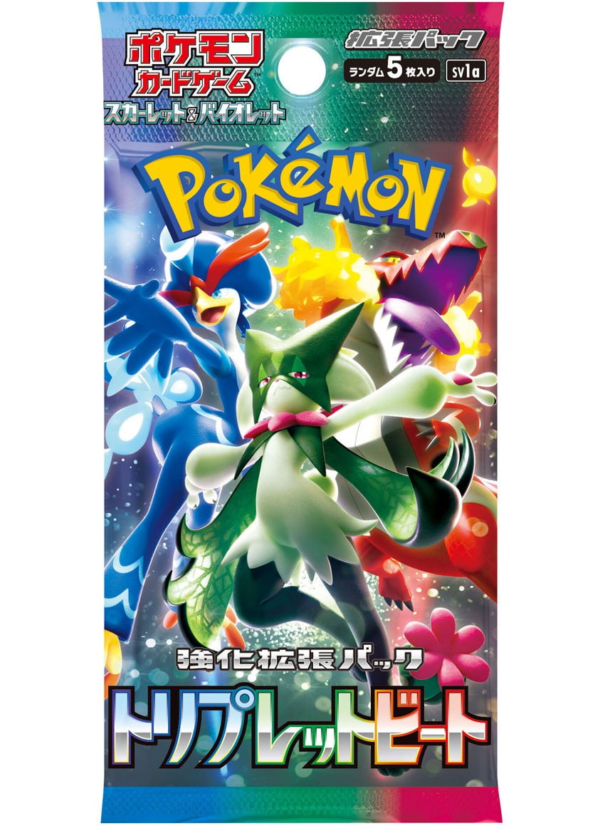 (1 Pack) Pokemon Card Game TCG Japanese Scarlet & Violet SV1a Triple ...