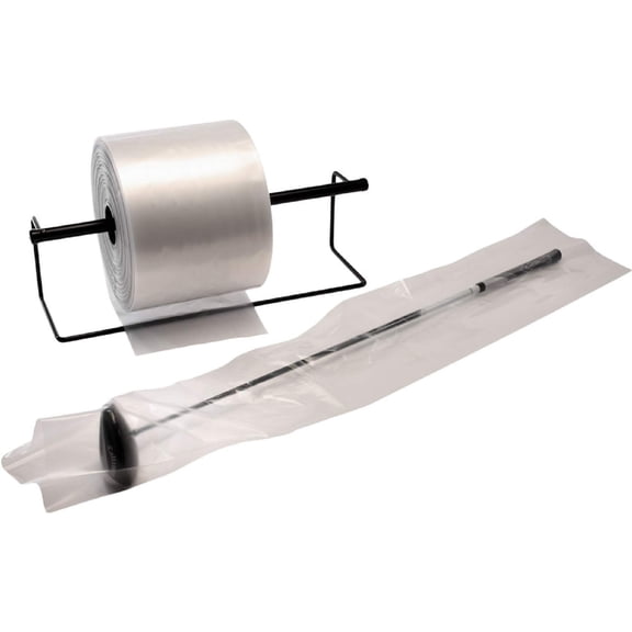 Poly Tubing on Roll Polyethylene Clear 1 pack 5 in x 2000 ft 3 mil Thickness