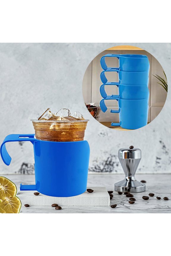 1 Pack Pool Cup Holders, Poolside Cup Holder for Above Ground Pools with 2 Inche or Less Round Top Bar, No-Spill Pool Drink Holder, Easy to Clip on Pool