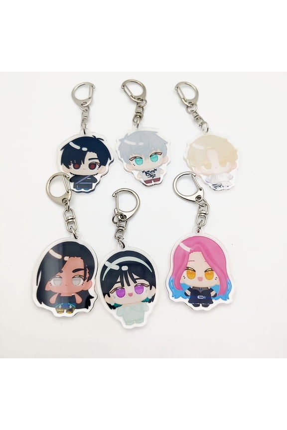 1 Pack Popular Anime Sci-Fi Drama Anime Chibis Keychains for Womens Accessories Bag Luka Ivan Till Mizi Hyuna Sua Keyrings Jewelry Fans Gifts