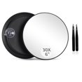 thumbnail image 1 of 1 Pack Portable Folding Makeup Mirror with Stand, 8x6 Inches PU Leather Travel Vanity Mirror, Adjustable Office Tabletop Mirror for Cosmetics Personal Beauty, AssorteColors, 1 of 5