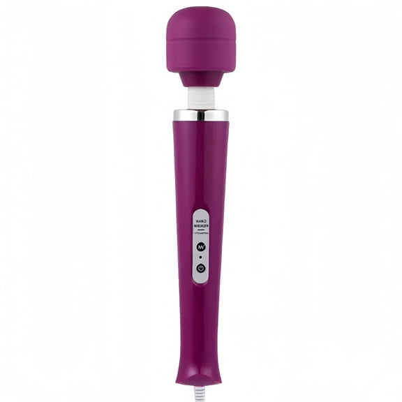 1 Pack Powerful Personal Wand Massager, Quiet Handheld Electric Back Massager with 10 Vibration Modes, Sports Recovery and Relieve Deep Tissue Muscle Pain for Neck Back Shoulders Legs Feet (Purple)