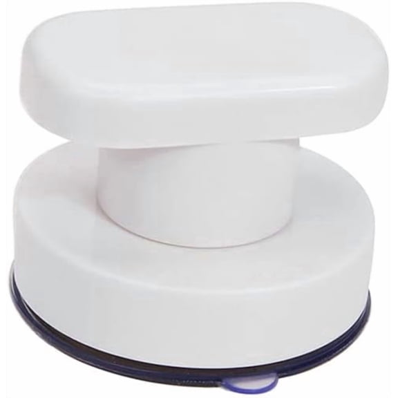 1 Pack Powerful Suction Cup Pulls, Door Drawer Glass Handle, Suction Cup Armrest Bathtub Shower Handle Grab Bar White