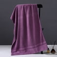 thumbnail image 1 of 1 Pack Premium Bath Towel Set - Quick Drying - Microfiber Coral Velvet Highly Absorbent Towels - Multipurpose Use as Bath Fitness, Bathroom, Shower, Sports, Yoga Towel (Purple), 1 of 6
