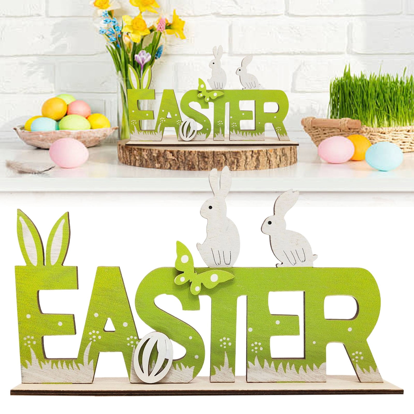 1-Pack Premium Handcrafted Wooden Easter