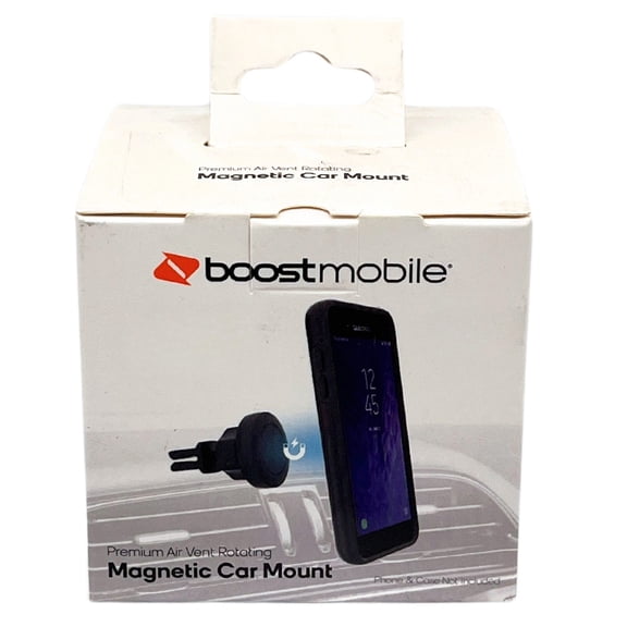 1 Pack Premium Magnetic Air Vent Car Phone Mount with 360 Degree Rotating Holder for Hands Free Smartphone Viewing, Black