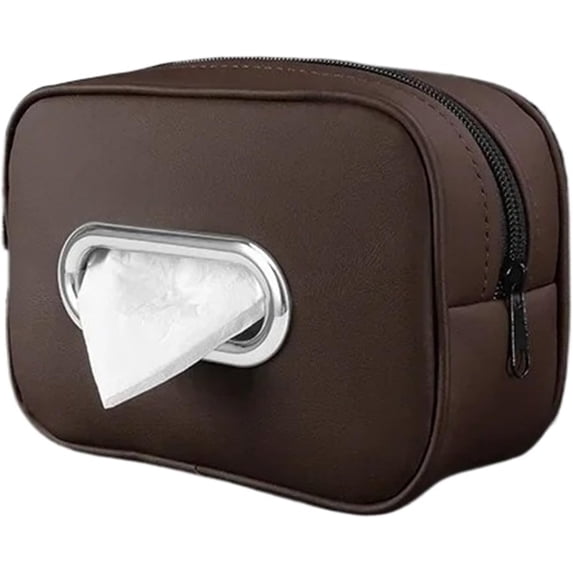 1 Pack Premium Nappa Leather Car Tissue Box Holder Universal Fit for ...
