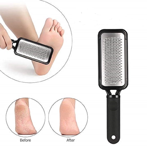 Stainless Steel Foot Rasp and Callus Remover, Pedicure Foot File for Heels and Hard Skin, TIKA