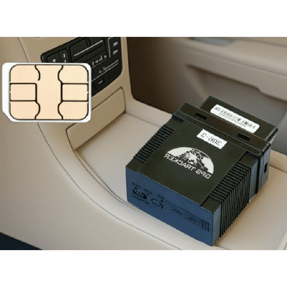 1-Pack Prepaid GPS SIM Card with Unlimited Data, Compatible with 1500+ Models, App and Web Tracking