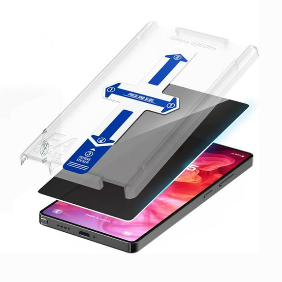 1 Pack Privacy Screen Protector for Samsung Galaxy S22 Ultra, Tempered Glass Anti-Peeping Protective Film with Dustproof Installation Tool, 9H Hardness, Scratch Resistant, Case Friendly, Black