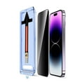 thumbnail image 1 of 1 Pack Privacy Screen Protector for iPhone 12 Pro Max, Tempered Glass Anti-Peeping Protective Film with Dustproof Installation Tool, No Bubble, 9H Hardness, Scratch Resistant, Case Friendly, Black, 1 of 6