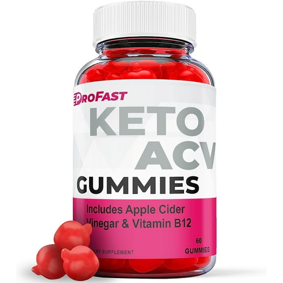 (1 Pack) ProFast Keto ACV Gummies - Supplement for Weight Loss - Energy & Focus Boosting Dietary Supplements for Weight Management & Metabolism - Fat Burn - 60 Gummies