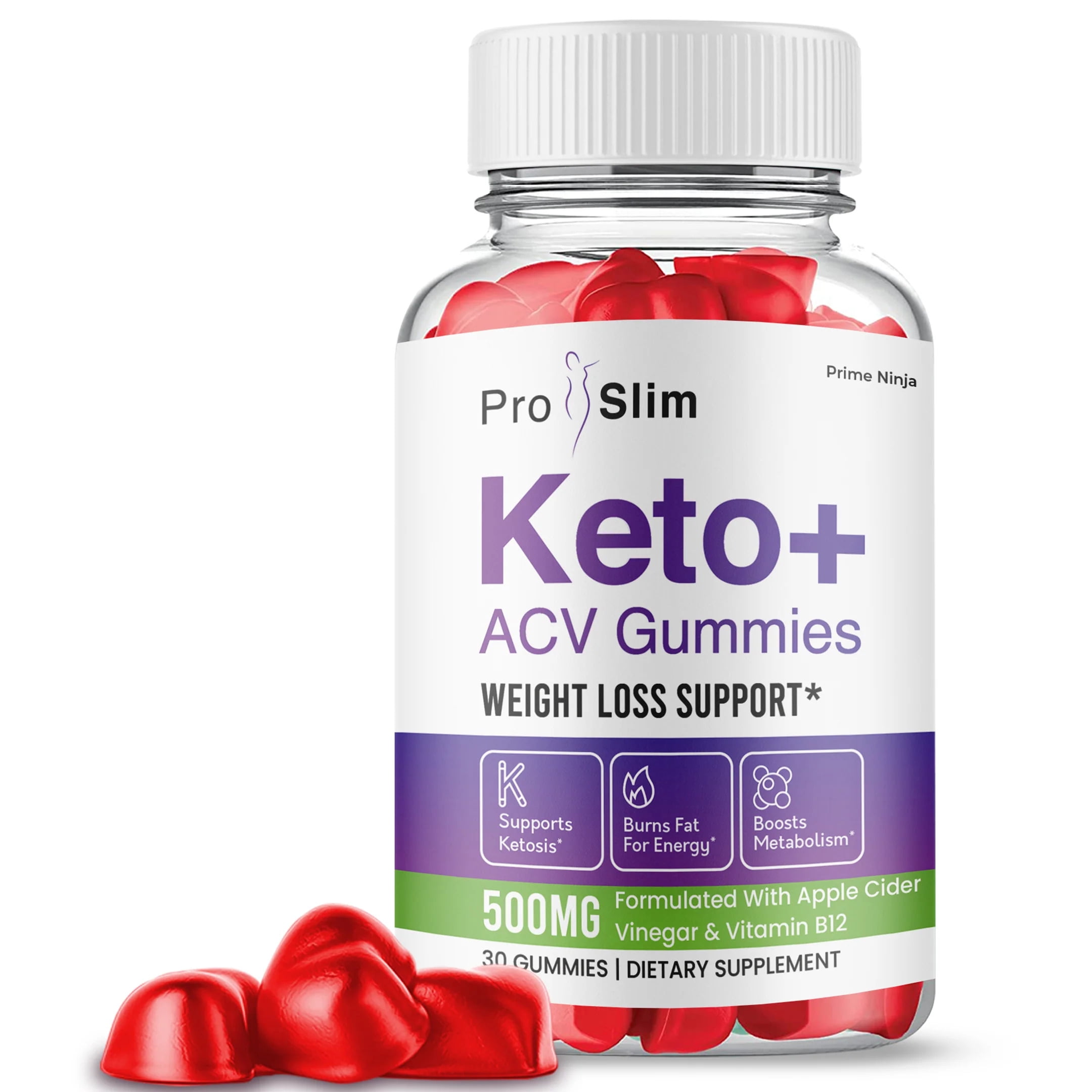 (1 Pack) ProSlim Keto ACV Gummies, Apple Cider Vinegar, Max Strength, 1 ...
