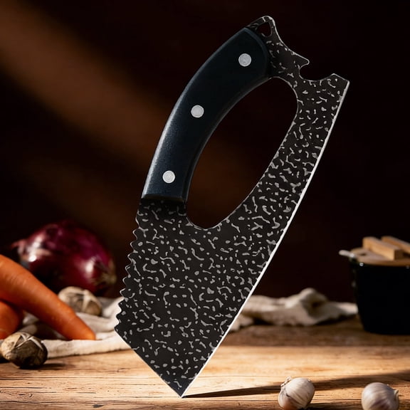 1 Pack Professional Butcher Knife with Anti-Stick Design Sharp Meat Cleaver for Efficient Cutting
