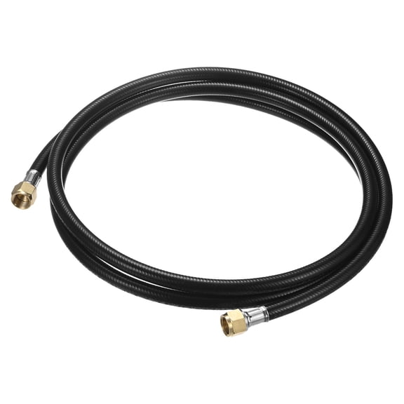 1-Pack Propane Hose Connector Assembly, 8 Feet Both 3/8" Female Flare RV Quick Connect Extension Hose for Gas Grill/RV/Heater/Fire Pit