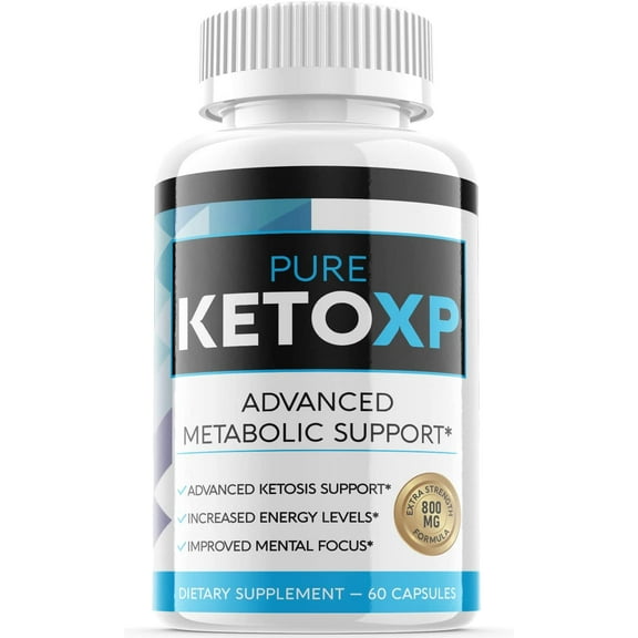 (1 Pack) Pure Keto XP - Keto Weight Loss Formula - Energy & Focus Boosting Dietary Supplements for Weight Management & Metabolism - Advanced Fat Burn Raspberry Ketones Pills - 60 Capsules