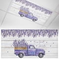 thumbnail image 1 of 1 Pack Purple Floral Fluorescent Light Covers for Ceiling Lights Farm Sweet Lavender Truck Rustic Wood Grain Magnetic Ceiling Light Covers Overhead Light Filters for Office Classroom Home, 1 of 9