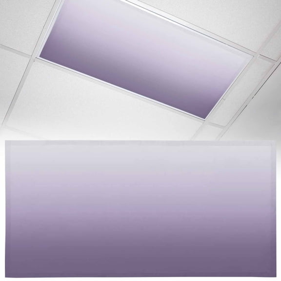 1 Pack Purple Gradient Fluorescent Light Covers for Ceiling Lights Magnetic Ceiling Light Covers Overhead Light Filters for Office Classroom Home