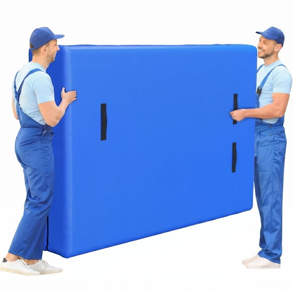 1-Pack Queen Mattress Bag for Moving and Storage, Heavy Duty Zippered Cover with 8 Handles, 82"L x 63"W x 15"D