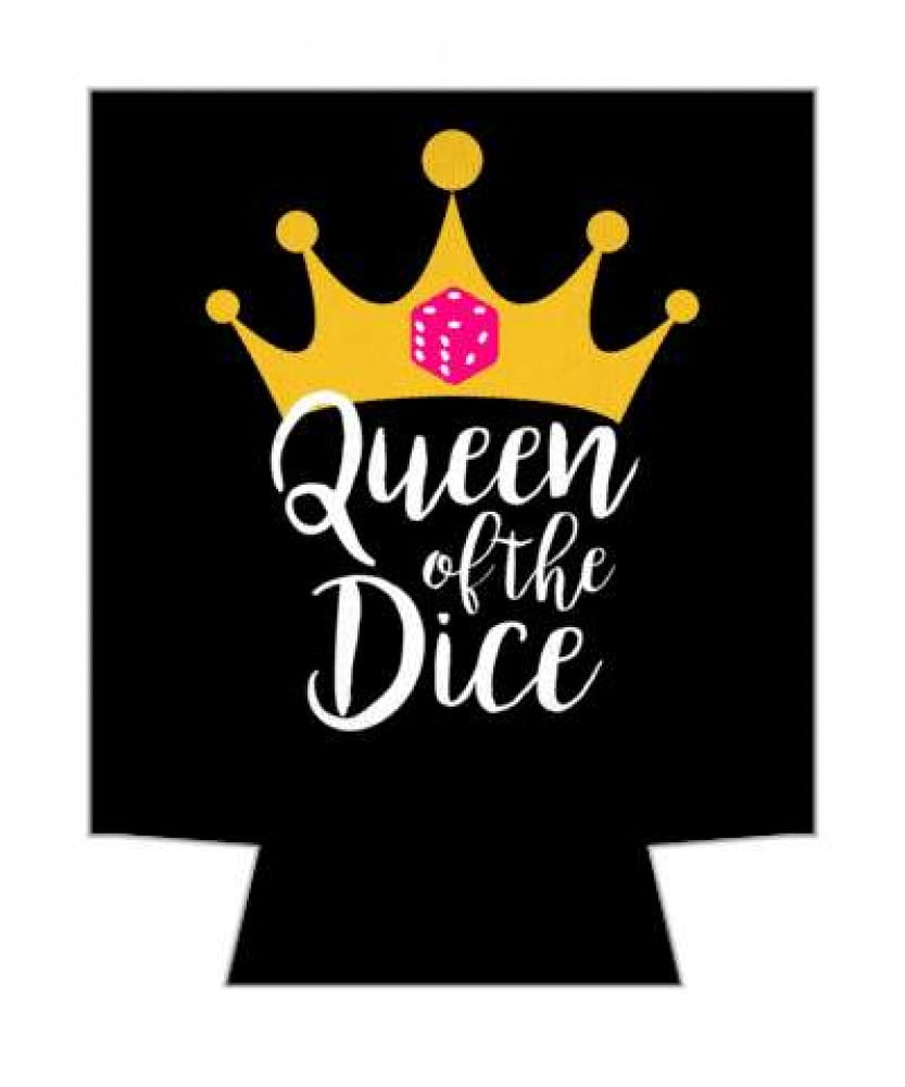 1 Pack Queen Of The Dice Bunco Drink Cooler Sleeve