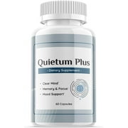 (1 Pack) Quietum Plus - Dietary Supplement for Hearing - Tinnitus Support for Healthy Middle and Inner Ear Structures, Cognitive and Nootropic Support, Nerves and Blood Supply - 60 Capsules