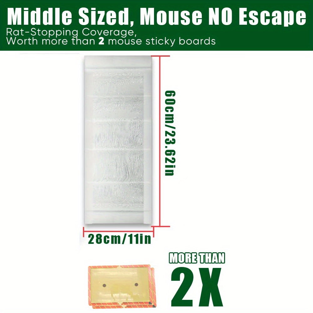 1 Pack Rat Sticky Traps Extra Large, Clear Mouse Glue Trap Sticky Trap For Mice And Rats