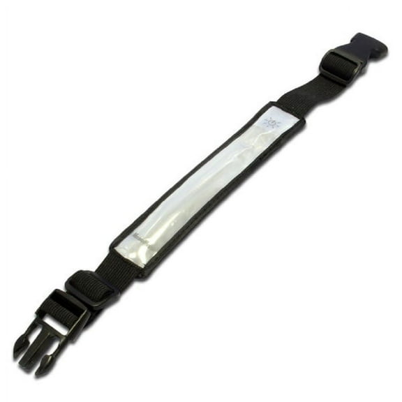 1 Pack Reflective Fiber Optic Blinking Red with LED White Stretch Safety ARM BAND - Includes Clip for Running Biking Cycling by Maximalpower