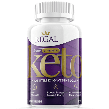(1 Pack) Regal - Keto Supplement for Weight Loss - Energy & Focus Boosting Dietary Supplements for Weight Management & Metabolism - Advanced Fat Burn Raspberry Ketones Pills - 60 Capsules