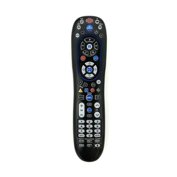 Cox URC-8820-MOTO Backlit Remote Control, for TVs/Blue-ray/DVR Players/VCRs, Black