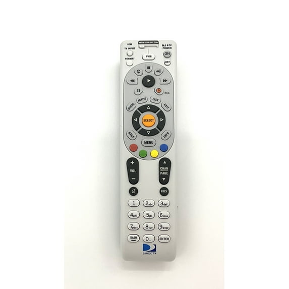 (1 Pack) Replacement DirecTV RC66 Universal IR Remote Control for TV, DVD/Blu-ray player, and audio devices