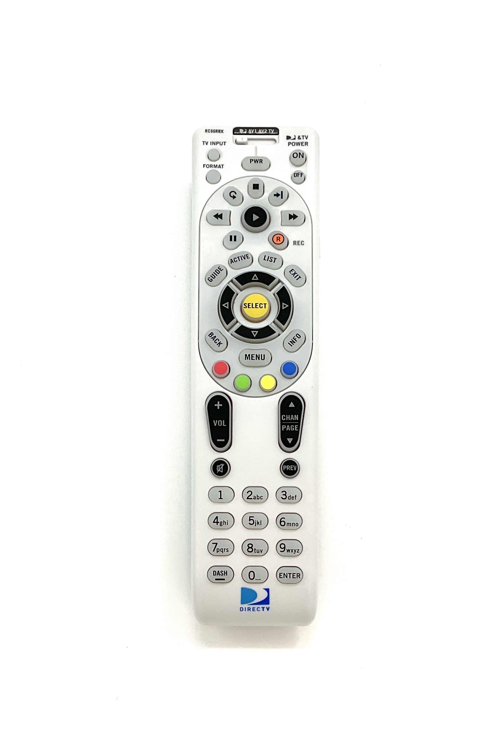 DIRECTV RC66RBX-1PK Universal IR/RF Remote Control for DIRECTV ...