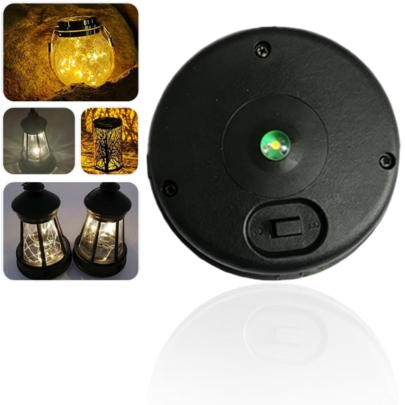 1 Pack Replacement Solar Light Tops, Replacement Solar Light Parts for Lantern (Top 3.14 Inch, Bottom 2.83 Inch), Waterproof Led Replacement for Outdoor Garden, Pathway, Yard Lights & Decor