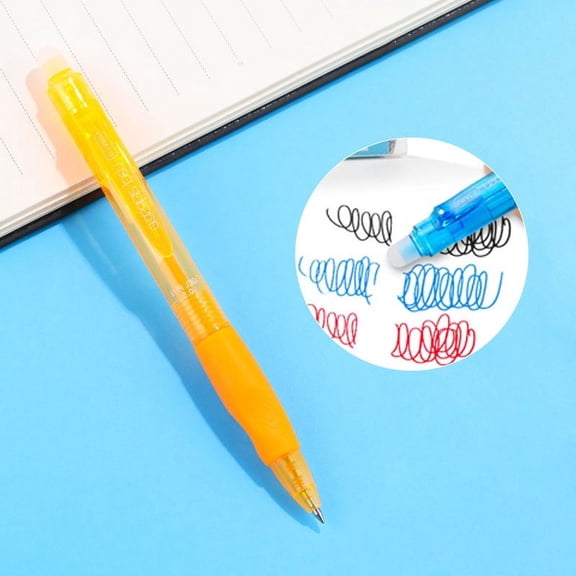 1 Pack Retractable Erasable Gel Pen, 0.5mm Fine Point Clicker Pen with Comfort Grip, Thermo-Sensitive Ink for Smooth Writing and Drawing, Office and Study Supplies (K)