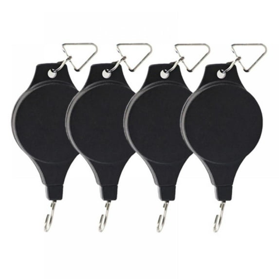 1 Pack Retractable Pulley Adjustable Hook Hanger for Garden Baskets Pots Indoor Outdoor Decoration